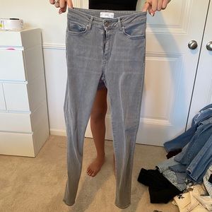MNG grey skinny jeans